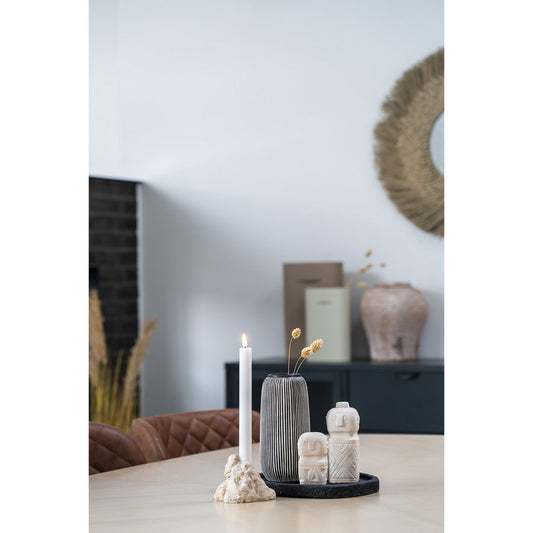 Decoratie - Decoratie in cement, beige, 5,5x5,5x10 cm