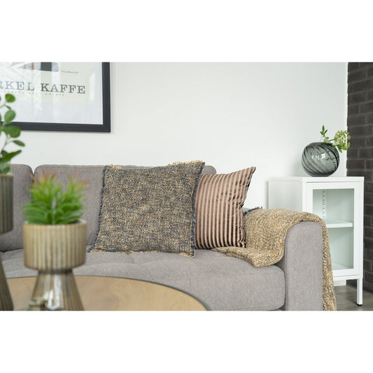 Perth Kussen - Kussen, Polyester, Rayon, Katoen, beige/bruin, 45x45 cm