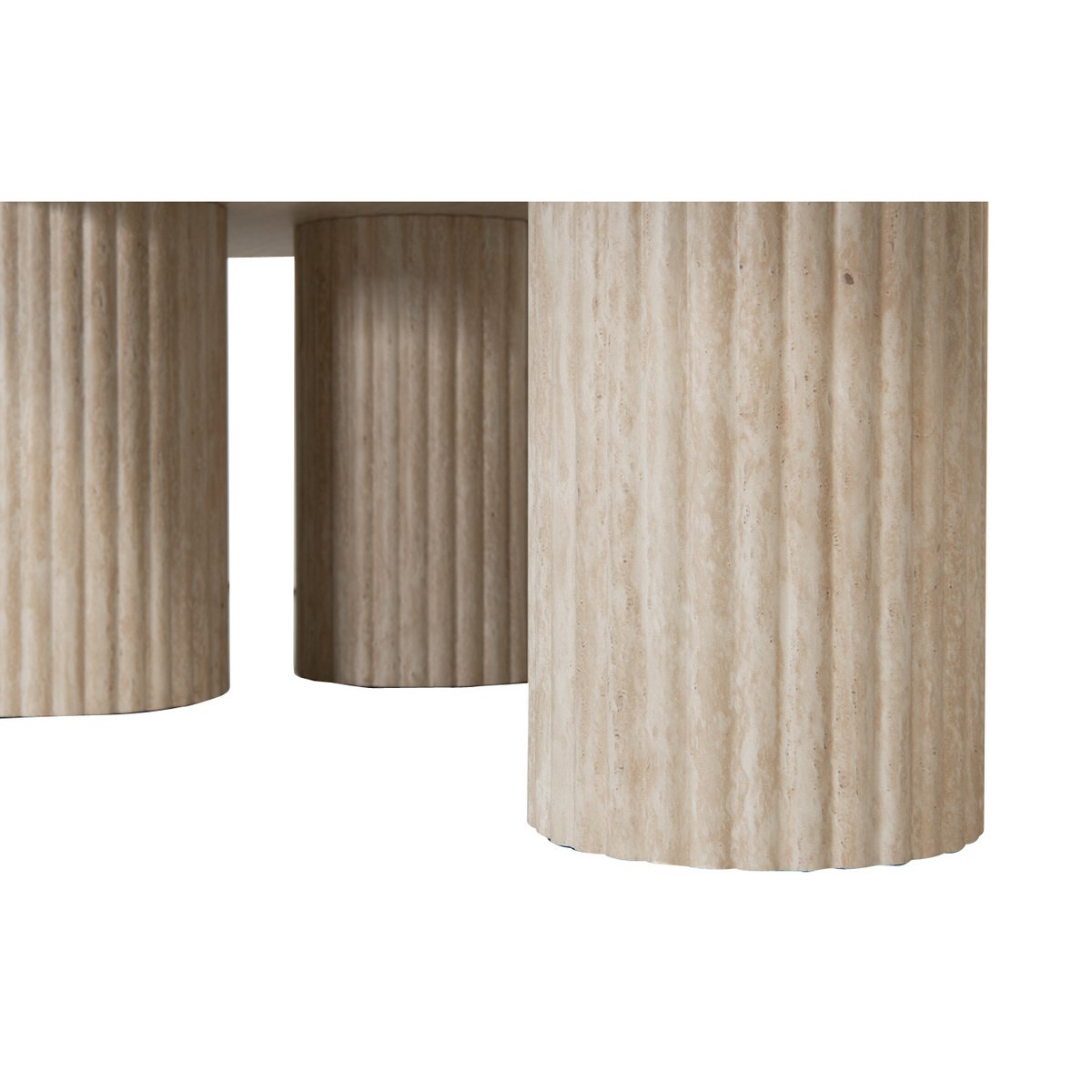 Craft salontafel groot keramiek travertijn