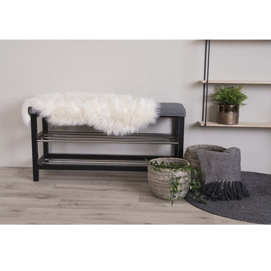 Lamsleer Kunstmatig - Ivoor, Polyester, 50x85cm