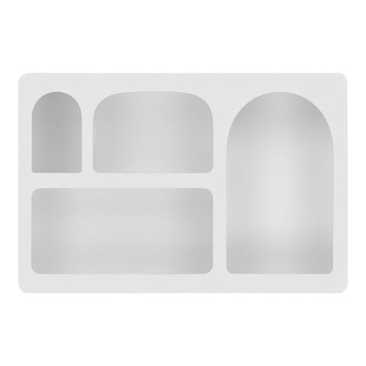 Bryne Wandplank - Wit, Geverfd hout, 40x13x60cm