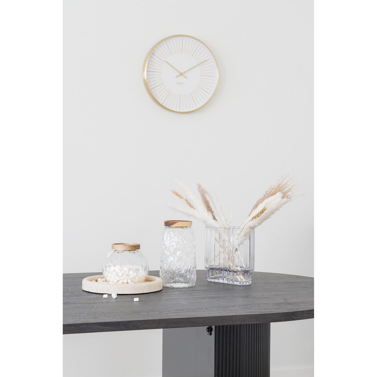 Takamaka Wall Clock - Goud, aluminium/glas, Ø40 cm