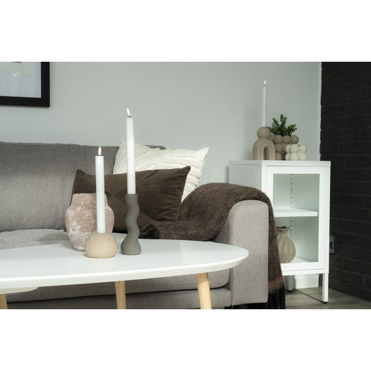 Albany Kussen - Kussen, Polyester, Katoen, wit, 45x45 cm