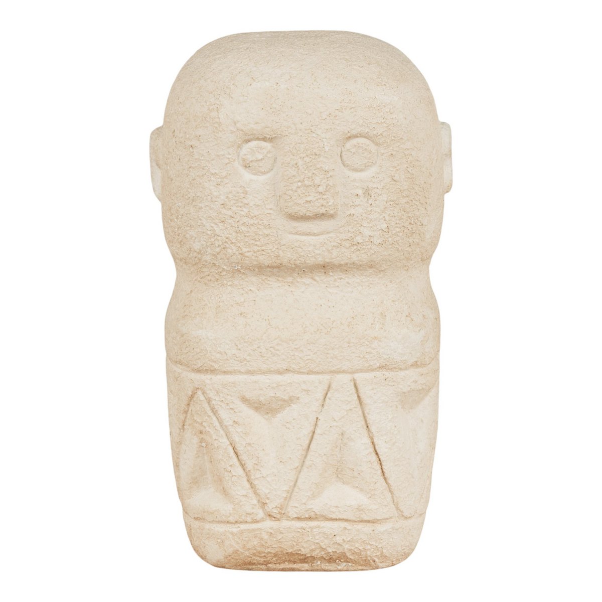 Decoratie - Decoratie in cement, beige, 5,5x5,5x10 cm