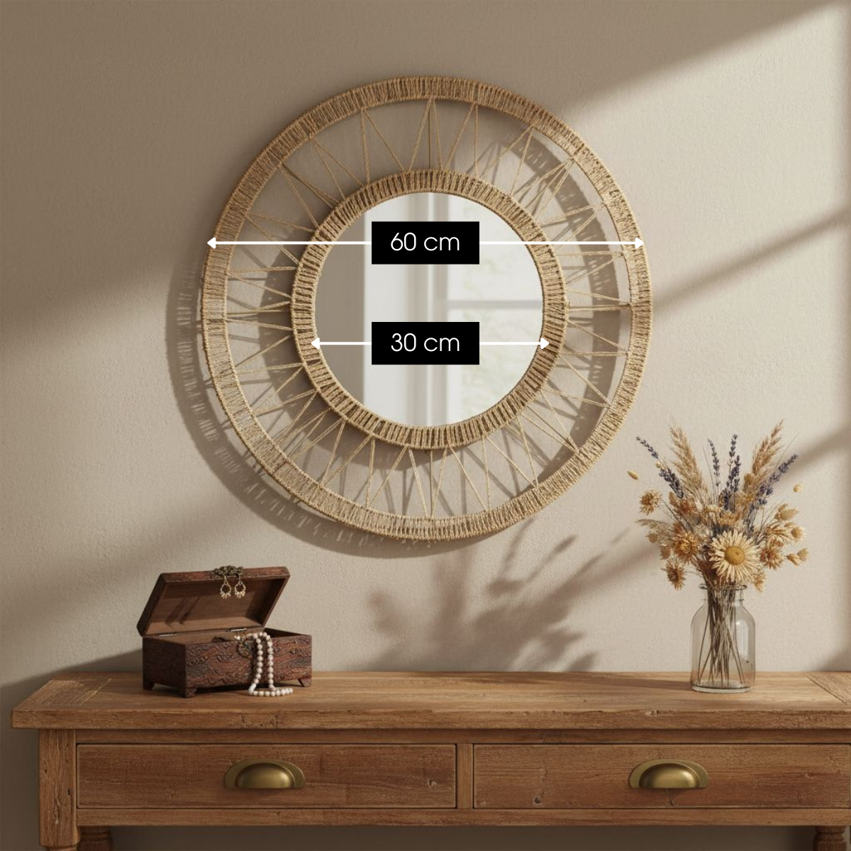 Wandspiegel Ludy Lichtbruin