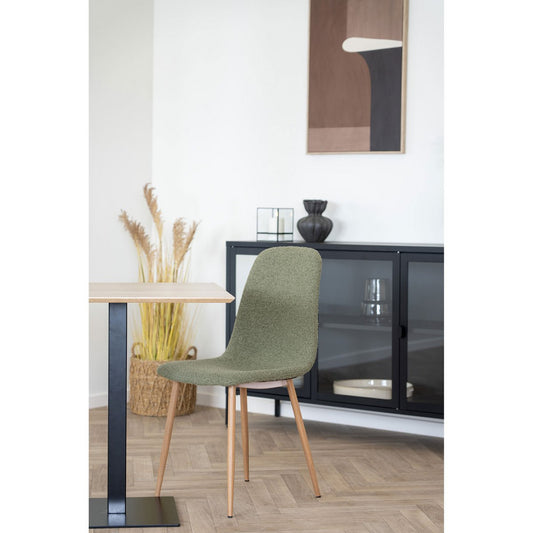 Stockholm Eetkamerstoel - Donkergroen, 47x40cm - Set van 2